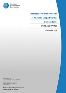 Cover of Report 2020 AusHRC 137