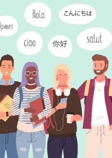 International Student Principles cover with hello in different languages