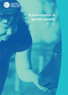 Cover of A Conversation in gender equality (2017)