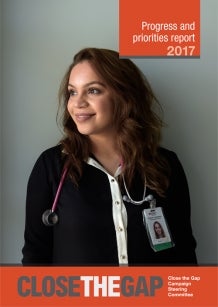 Close the gap 2017 - progress and priorities report cover