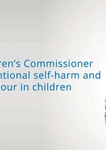 National Children's Commissioner examines intentional self-harm and suicidal behaviour in children