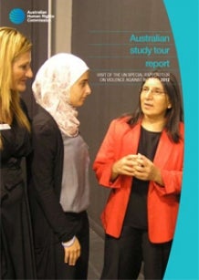 cover page - Australian study tour report (2012)