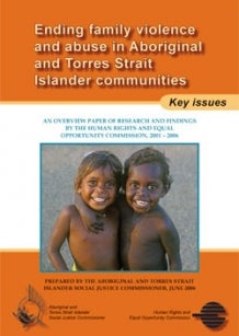 Ending Family Violence - cover photo of two happy Indigenous children by Heide Smith