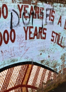 40,000 is a long time - mural at Redfern, NSW