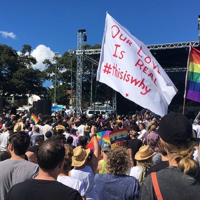 Marriage equality in Sydney, 15 Nov 2017