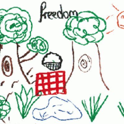 'Freedom' - child's artwork from Rural and Remote Education Inquiry