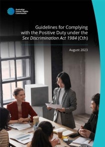 Cover page - Guidelines for Complying with the Positive Duty (2023)
