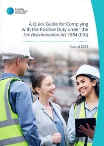 Cover page - A Quick Guide for Complying with the Positive Duty (2023)