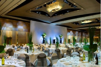 Photo of table setup in an event at The Westin hotel