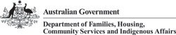 Australian Government - Department of Families, Housing, Community Services and Indigenous Affairs logo